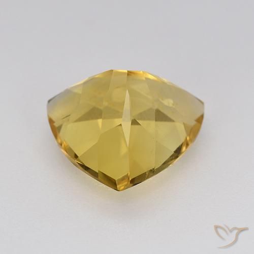 2.16克拉天然黄水晶，胖三角形，VVS-VS