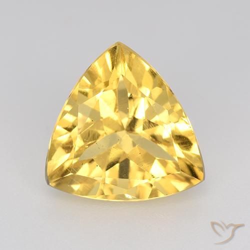 2.21ct 天然 中金 黄水晶, 胖三角形, VVS-VS