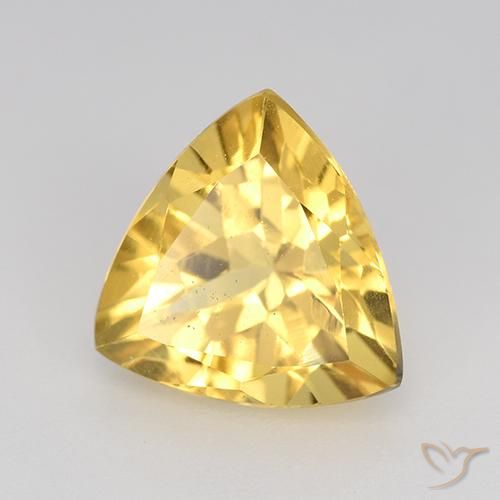 2.21克拉天然黄水晶，胖三角形，VVS-VS
