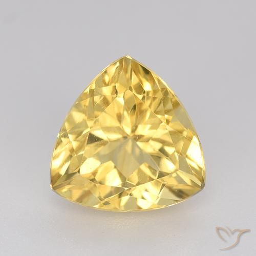 2.50ct 天然 黄金色 黄水晶, 胖三角形, VVS-VS