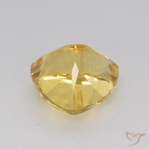2.50克拉天然黄水晶，胖三角形，VVS-VS