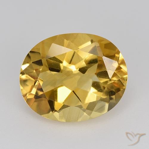 4.59ct 天然 金橙色 黄水晶, 椭圆形, VVS-VS