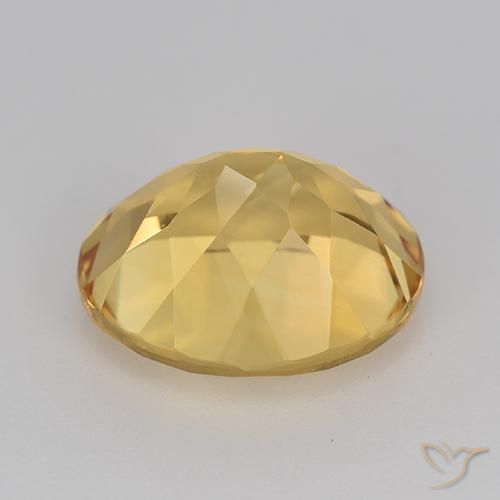 4.33克拉天然黄水晶，椭圆形，VVS-VS