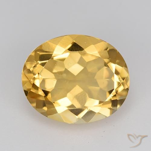 4.22ct 天然 黄金色 黄水晶, 椭圆形, VVS-VS