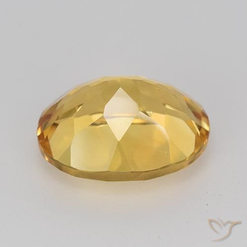 4.22克拉天然黄水晶，椭圆形，VVS-VS