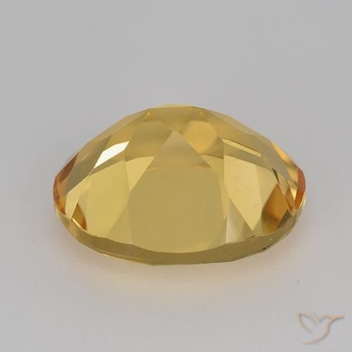 4.43克拉天然黄水晶，椭圆形，VVS-VS