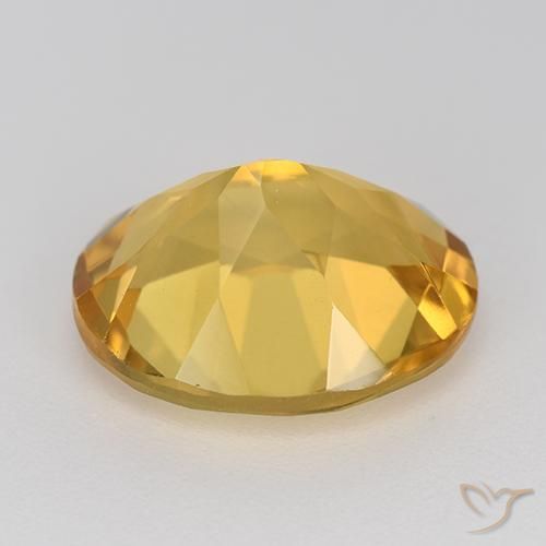 4.24克拉天然黄水晶，椭圆形，VVS-VS