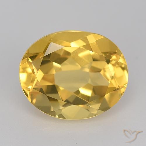 4.66ct 天然 金橙色 黄水晶, 椭圆形, VVS-VS