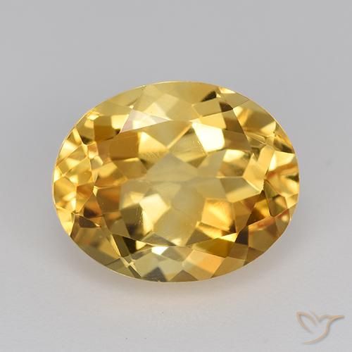 4.76ct 天然 金橙色 黄水晶, 椭圆形, VVS-VS