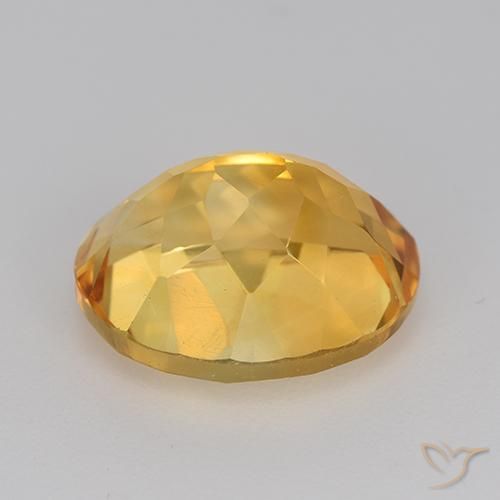 4.76克拉天然黄水晶，椭圆形，VVS-VS