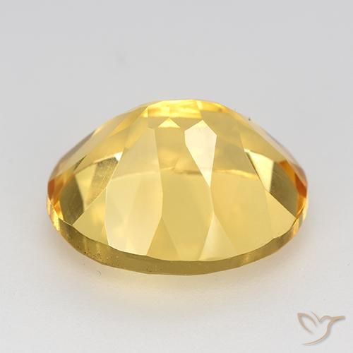 4.73克拉天然黄水晶，椭圆形，VVS-VS