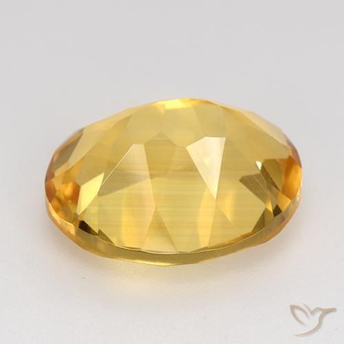 4.67克拉天然黄水晶，椭圆形，VVS-VS