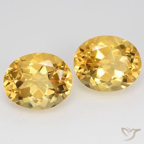 9.66ctw 天然 金色 黄水晶, 椭圆形, VVS-VS