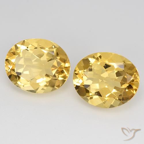 9.01克拉天然黄水晶，椭圆形，VVS-VS