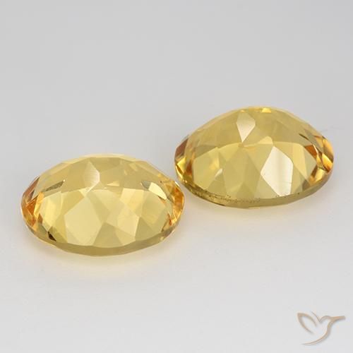 9.01克拉天然黄水晶，椭圆形，VVS-VS