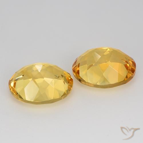 9.44天然金色黄水晶，椭圆形切割，12.2×10毫米，VVS-VS