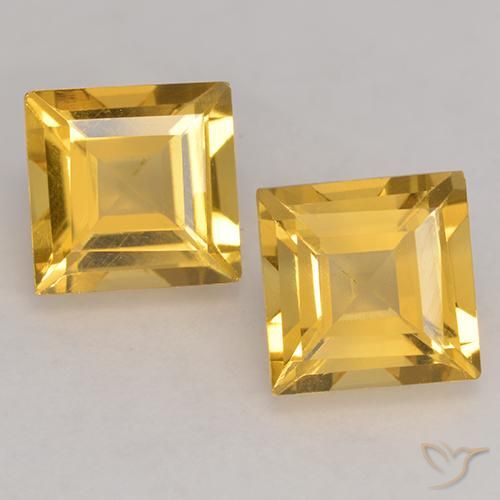 3.27ctw 天然 亮金 黄水晶, 正方形, VS