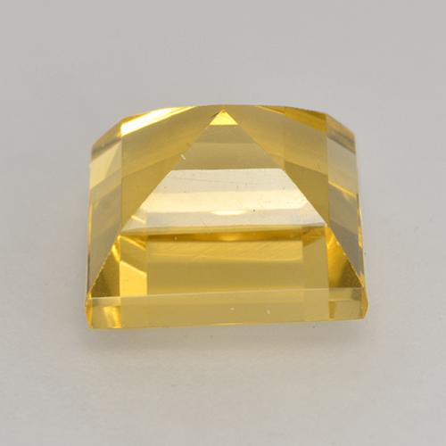 3.72克拉天然金色黄水晶，方形，8.9×8.8毫米，VVS-VS
