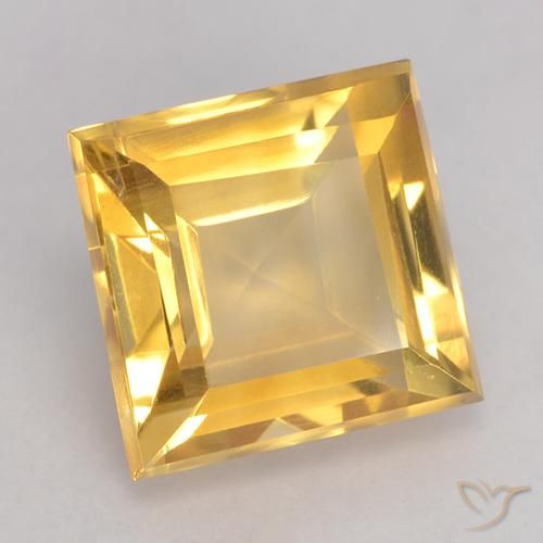 3.59克拉天然黄水晶，正方形，VS