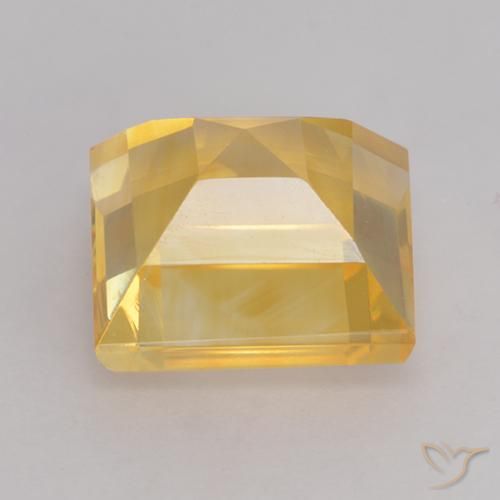 3.59克拉天然黄水晶，正方形，VS