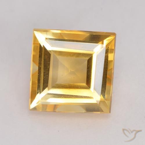 2.94ct 天然 黄金色 黄水晶, 正方形, VVS-VS