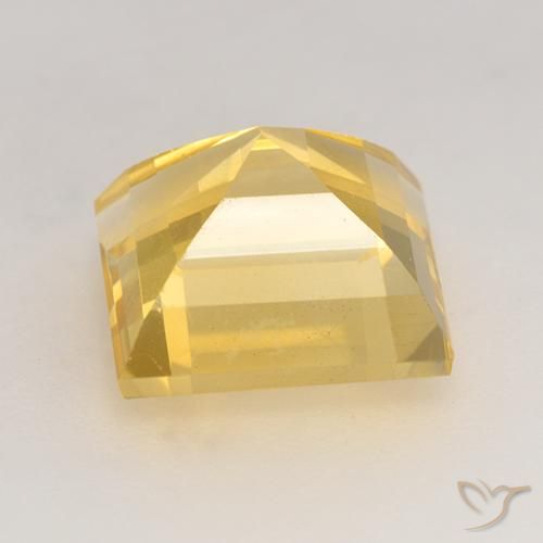 3.14克拉天然黄水晶，正方形，VS