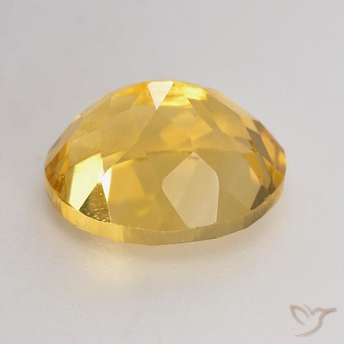 3.77克拉天然黄水晶，椭圆形，VVS-VS