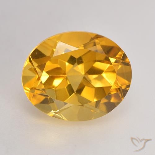 3.71ct 天然 金橙色 黄水晶, 椭圆形, VVS-VS