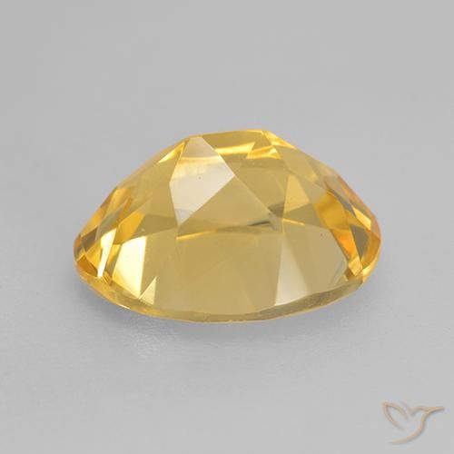 3.33克拉天然黄水晶，椭圆形，VVS-VS