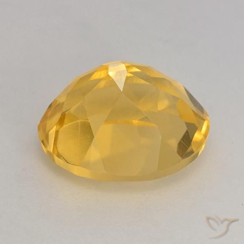 3.64克拉天然黄水晶，椭圆形，VVS-VS