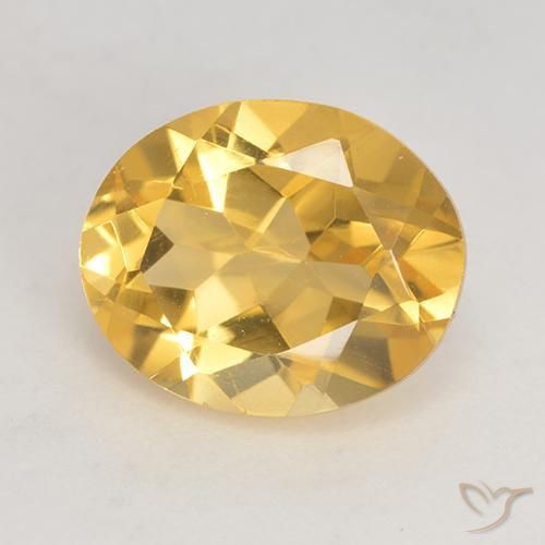 3.23ct 天然 金色 黄水晶, 椭圆形, VVS-VS