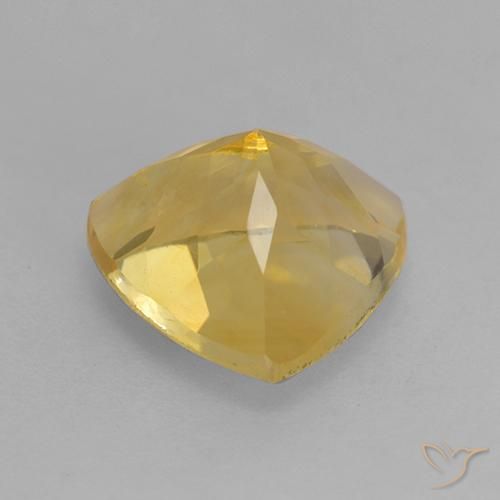 2.35克拉天然黄水晶，胖三角形，VVS-VS