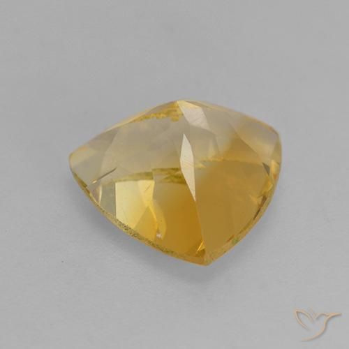 2.28克拉天然黄水晶，胖三角形，VVS-VS