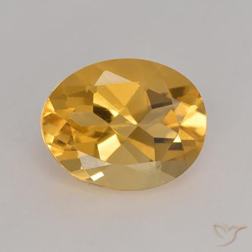 3.14ct 天然 橙金 黄水晶, 椭圆形, VVS-VS