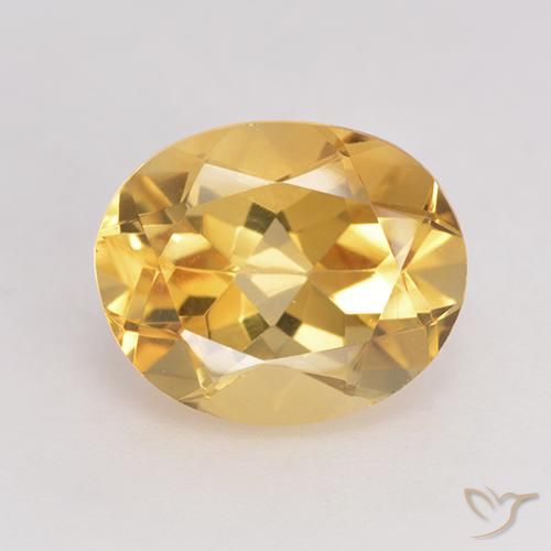 3.33ct 天然 金色 黄水晶, 椭圆形, VVS-VS