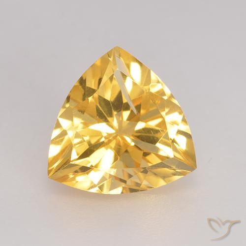 2.26ct 天然 中金 黄水晶, 胖三角形, VS