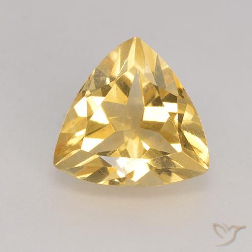 2.31ct 天然 中金 黄水晶, 胖三角形, VS