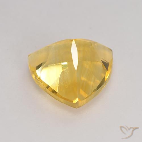 2.33克拉天然黄水晶，胖三角形，VS