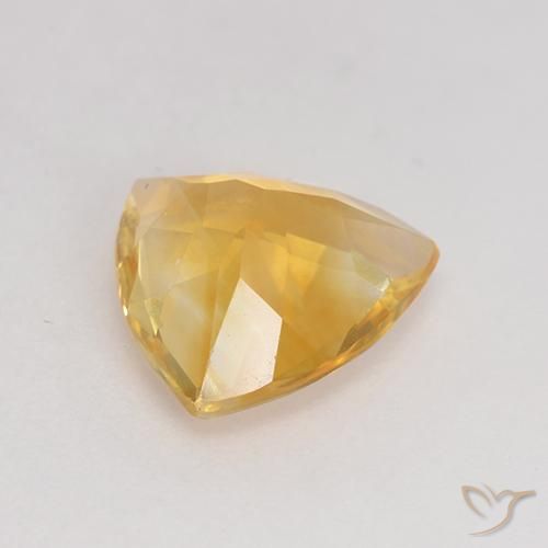 1.97克拉天然黄水晶，胖三角形，VS