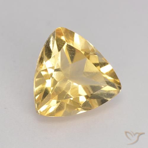 2.17克拉天然黄水晶，胖三角形，VS