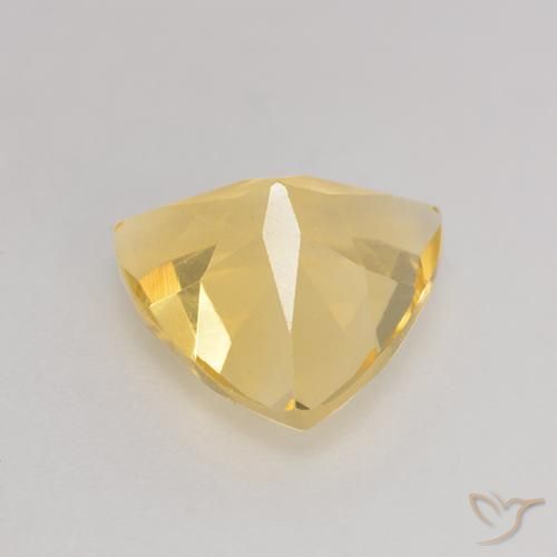 2.17克拉天然黄水晶，胖三角形，VS