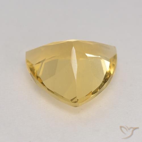 1.93克拉天然黄水晶，胖三角形，VVS-VS