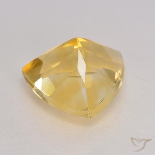 2.15克拉天然黄水晶，胖三角形，VVS-VS