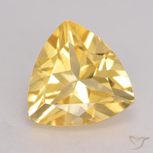 2.21ct 天然 金色 黄水晶, 胖三角形, VVS-VS