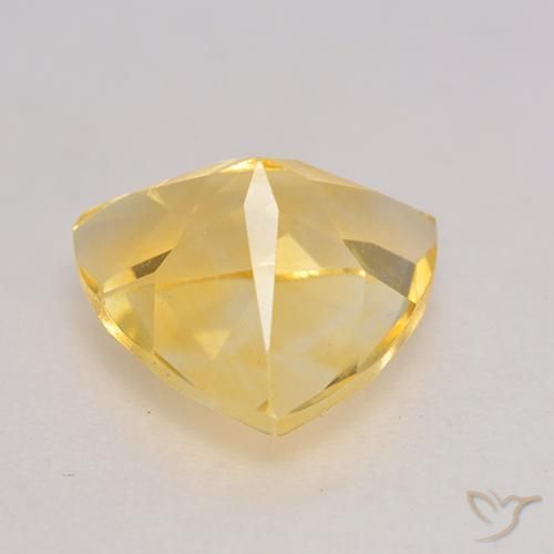 2.21克拉天然黄水晶，胖三角形，VVS-VS