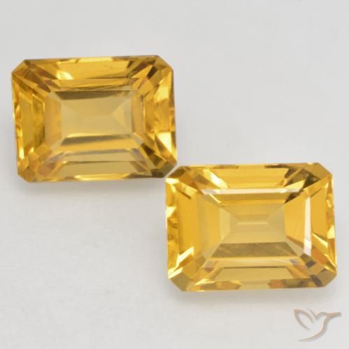 3.35ctw 天然 亮金 黄水晶, 祖母绿式切割, VVS-VS