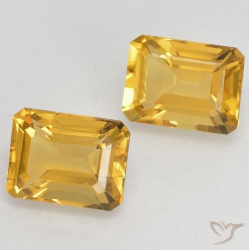 3.35克拉天然黄水晶，八边形，VVS-VS