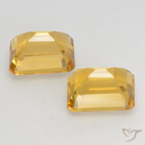 3.35克拉天然黄水晶，八边形，VVS-VS