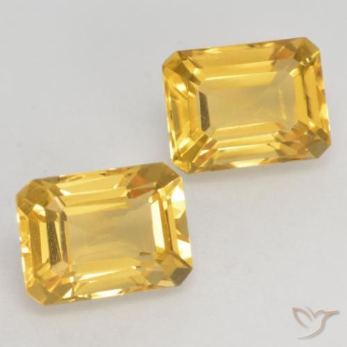 3.20克拉天然黄水晶，八边形，VVS-VS