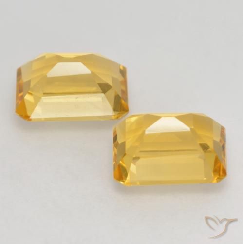 3.20克拉天然黄水晶，八边形，VVS-VS